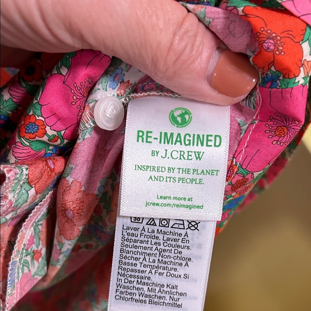 J Crew Liberty Floral Shift Shirt Dress - Picture 6 of 7